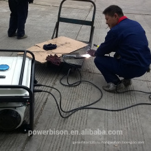 BISON CHINA Тайчжоу 1.8kw портативный дизельный сварочный генератор с колесами
